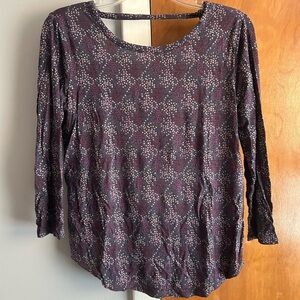 2/$12 Bundle -Women's Patterned Top - Purple